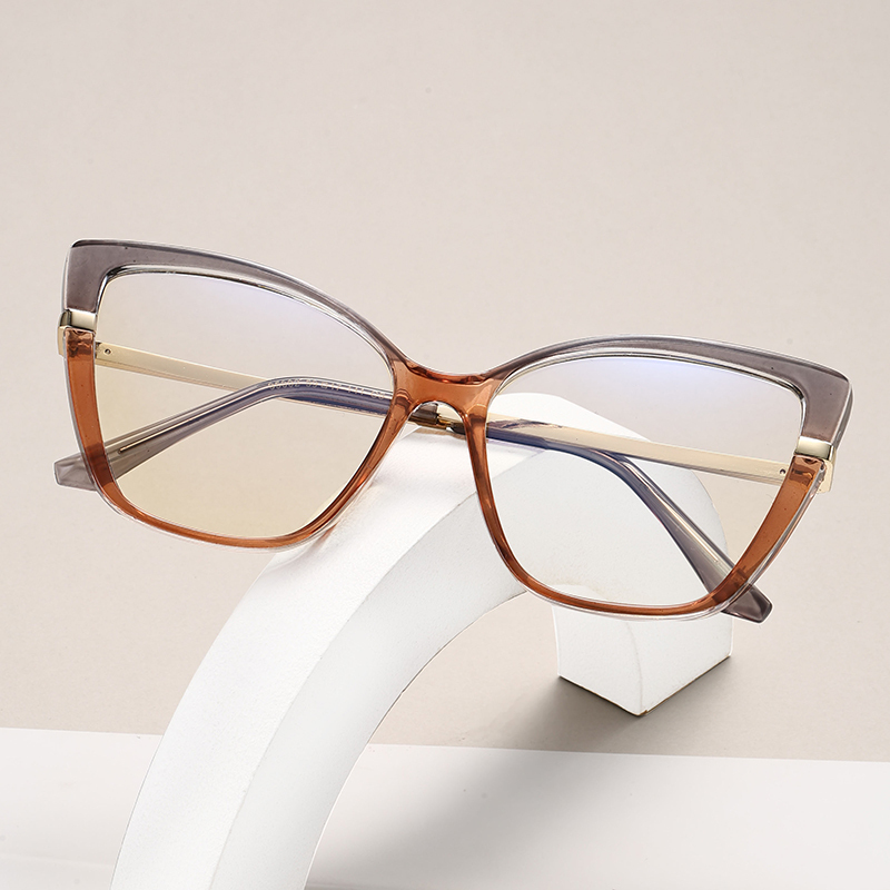 Damen Cat-Eye Brille mit Photochromic Blaulichtfilter 2