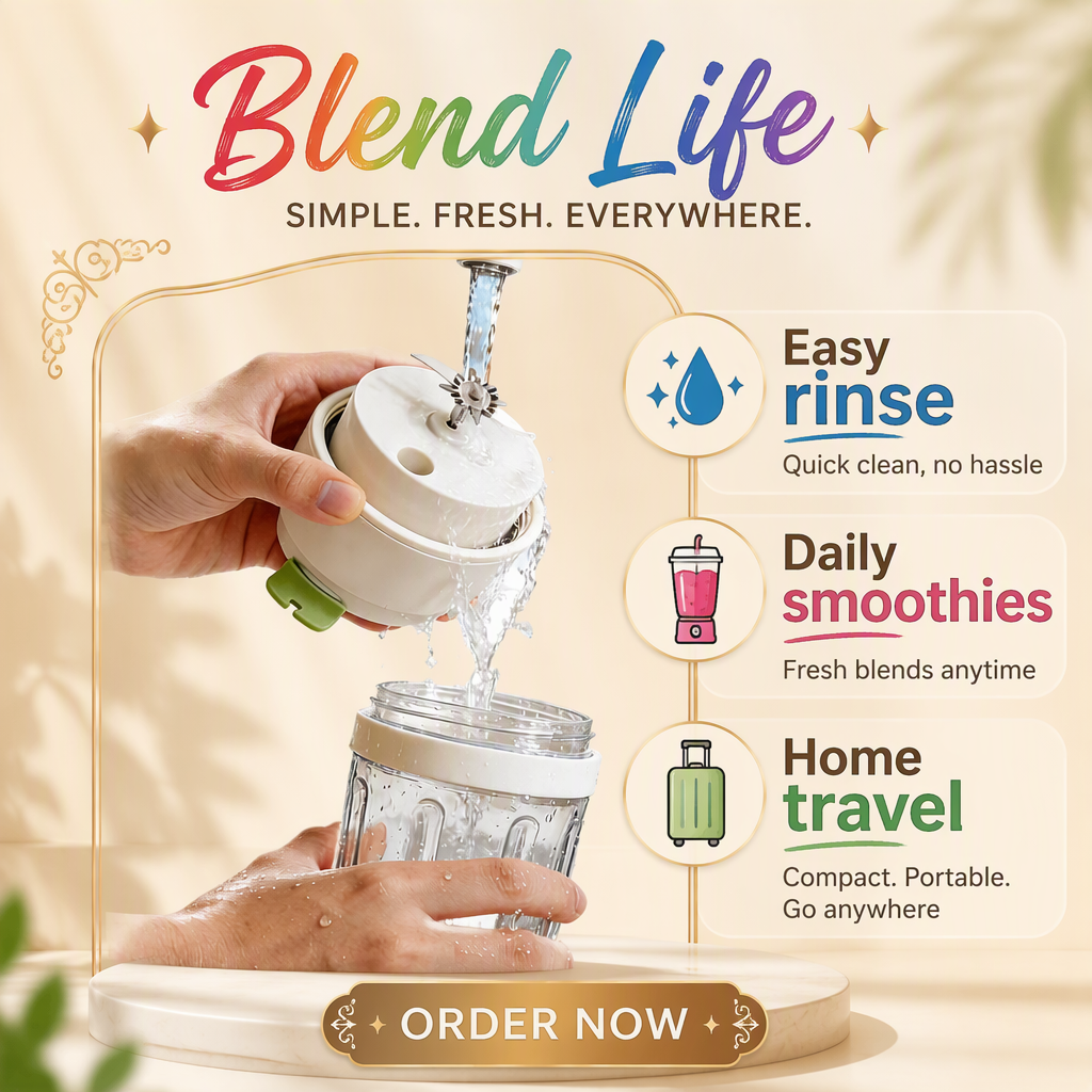 Mobiler Kabelloser Smoothie-Mixer 900ML 3