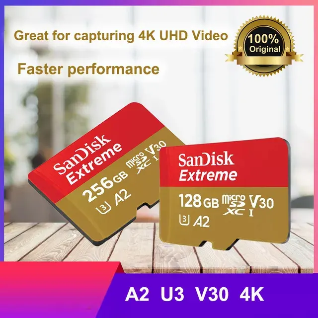 Extreme-microSD-Karte 256 GB, U3 4K 2