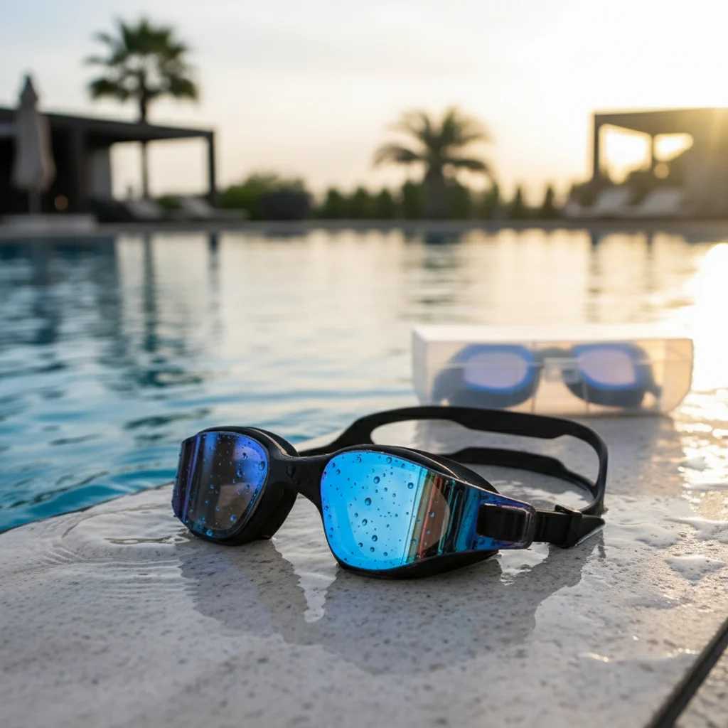Verspiegelte Silikon Schwimmbrille Adult