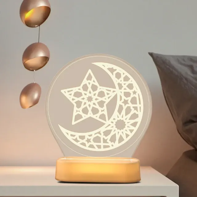 3D-Acryl-Nachtlicht mit Fernbedienung, 16 Farben 3