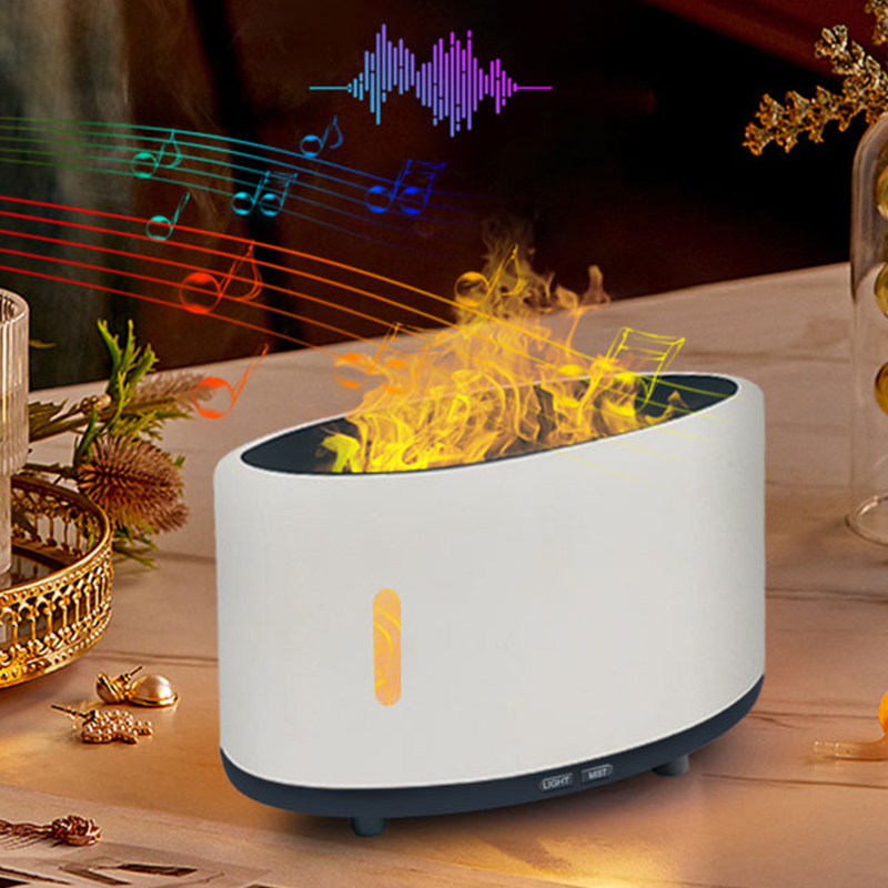 240ml Ultraschall-Luftbefeuchter mit Flammen-LED