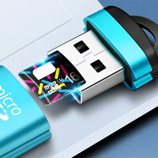 USB Micro SD Kartenleser Mini Audio-Adapter 2