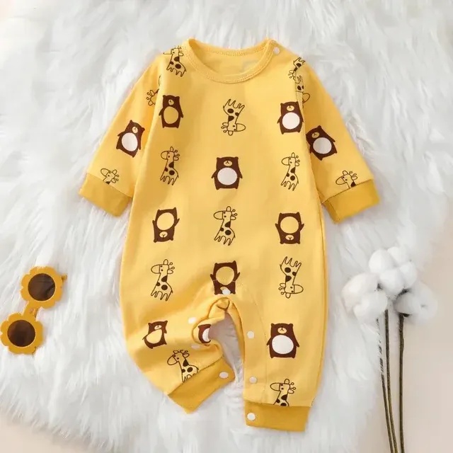 Langarm-Baby-Strampler aus Baumwolle, 0–18 Monate 4