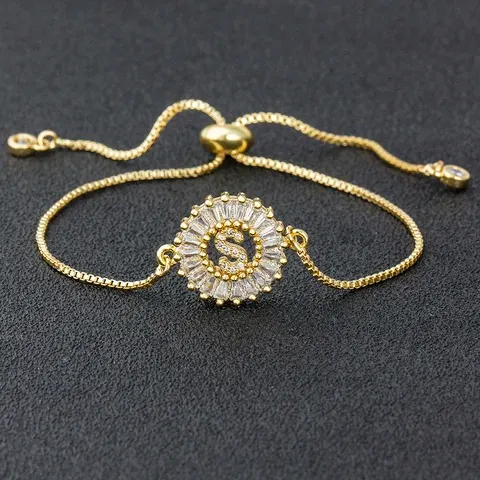 Zirkonia-Initialen-Armband