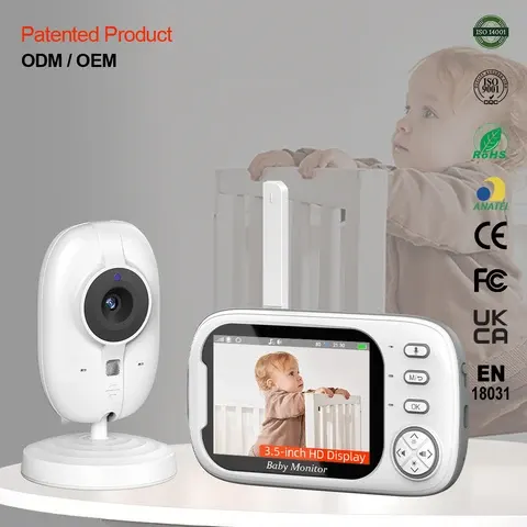 Babyphone mit 3,5-Zoll-Display und Nachtsicht