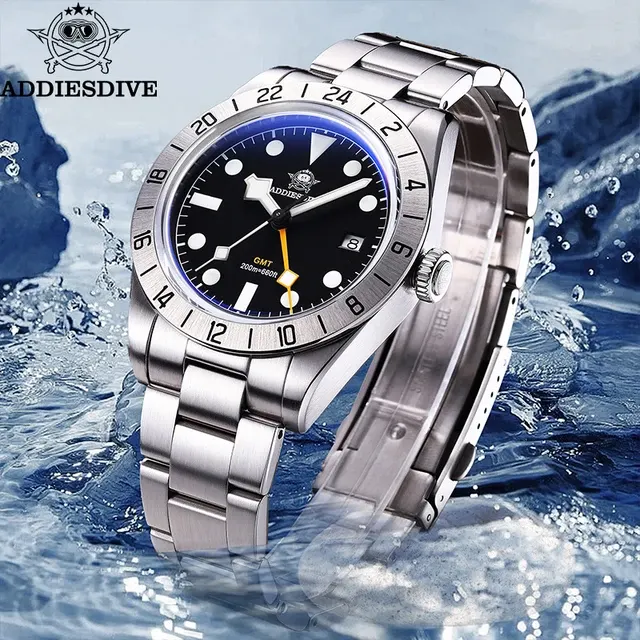 39-mm-Quarz-GMT-Sportuhr, 20 bar 2