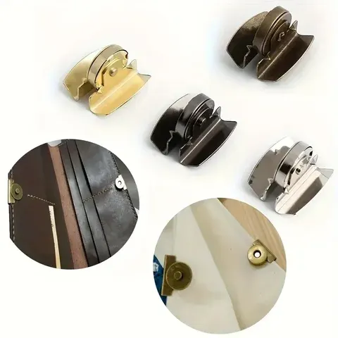 Nahtlose Magnet-Druckknöpfe aus Metall, 4 Stück