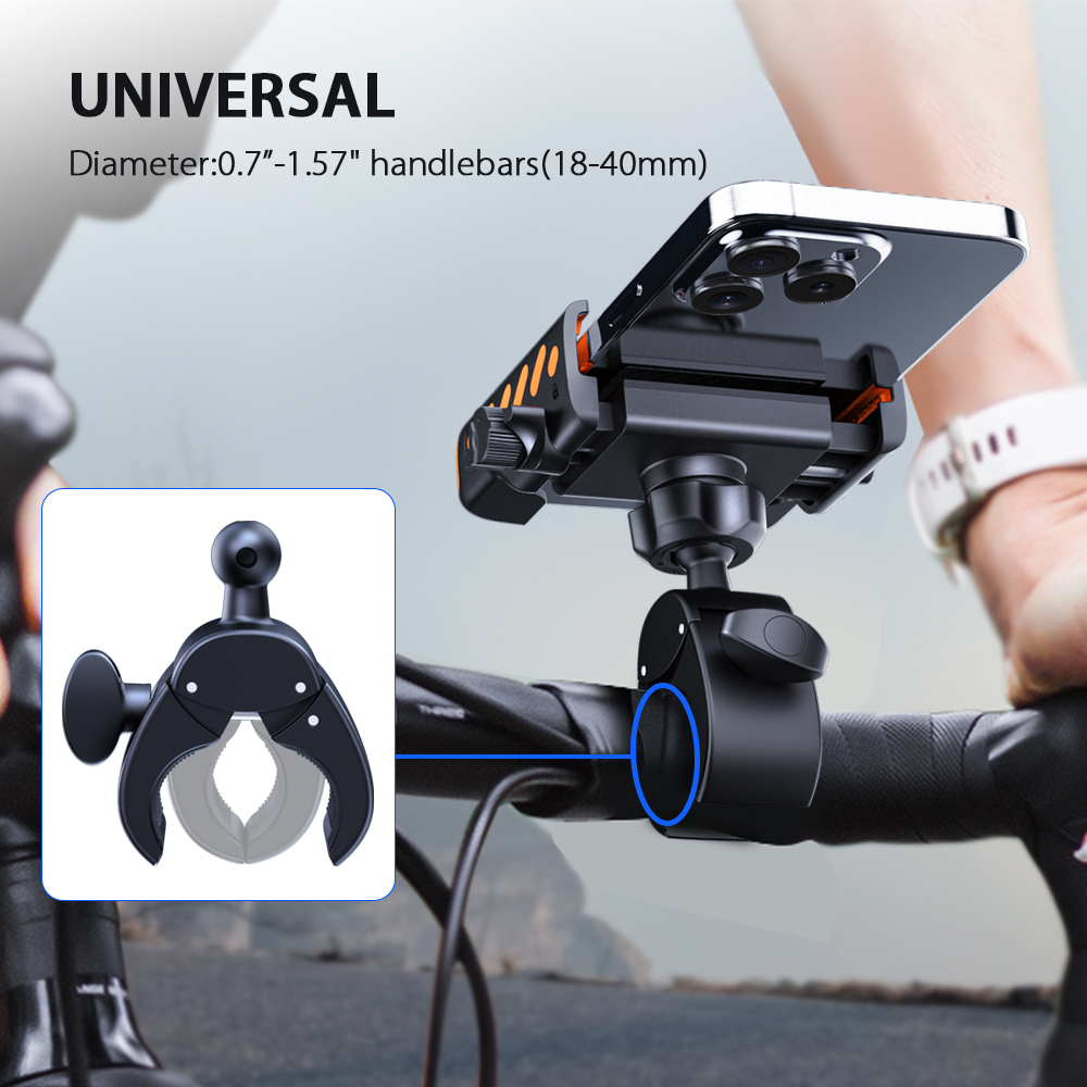 Universelle Fahrrad-Handyhalterung mit Stoßdämpfer 4