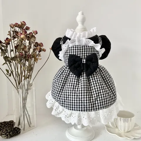 Wintersteppkleid