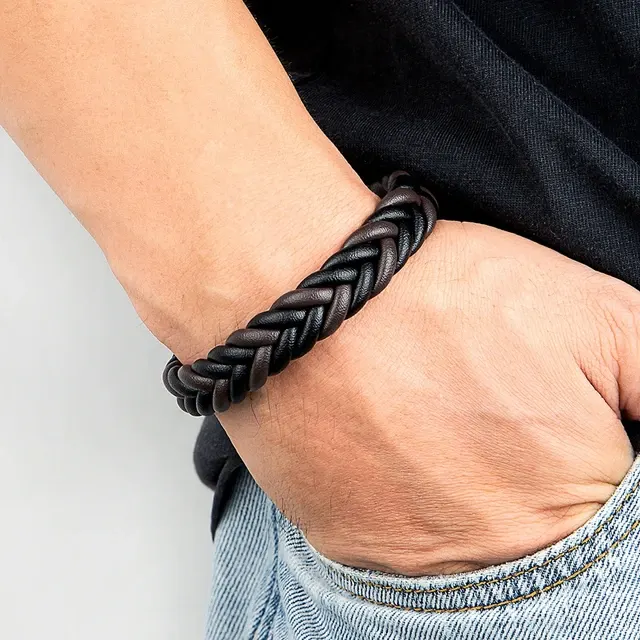 geflochtenes Lederarmband 4