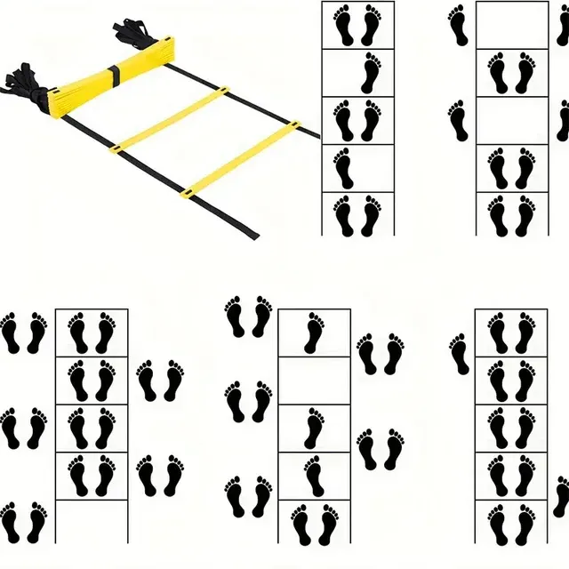 Agility-Leiter mit Nylonbändern, Fußball 3