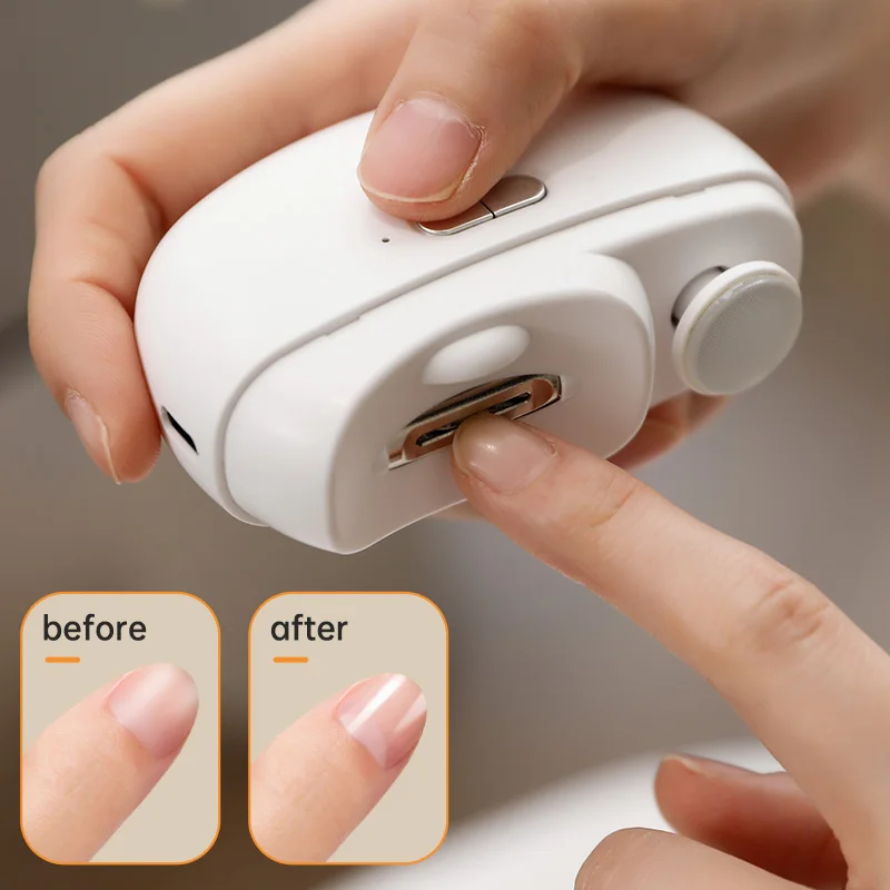 2-in-1 Elektrischer Nagelknipser mit Schleiffunktion