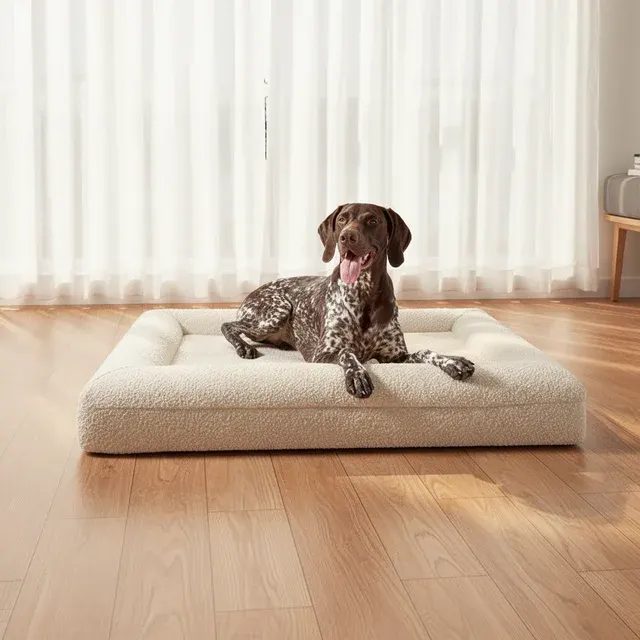 Extragroßes Luxus-Hundebett mit Bouclé 2