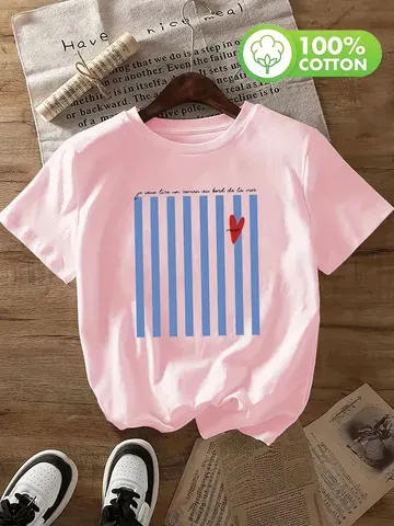 Herz-Grafik-T-Shirt