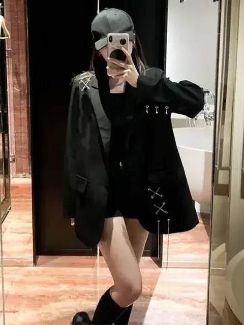 Damen-Blazer schwarz 2