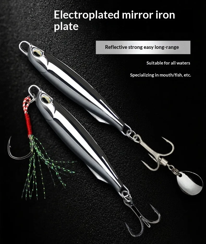 Metall-Jigköder-Set 30g und 40g mit Haken 2
