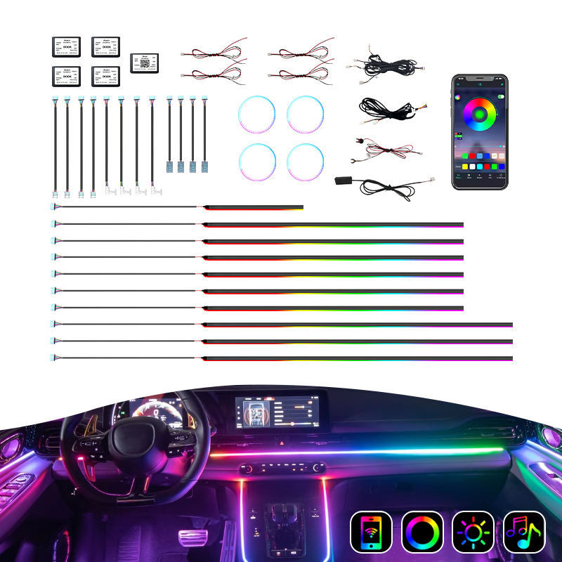 Acryl-LED-Neonstreifen für Autoinnenraum