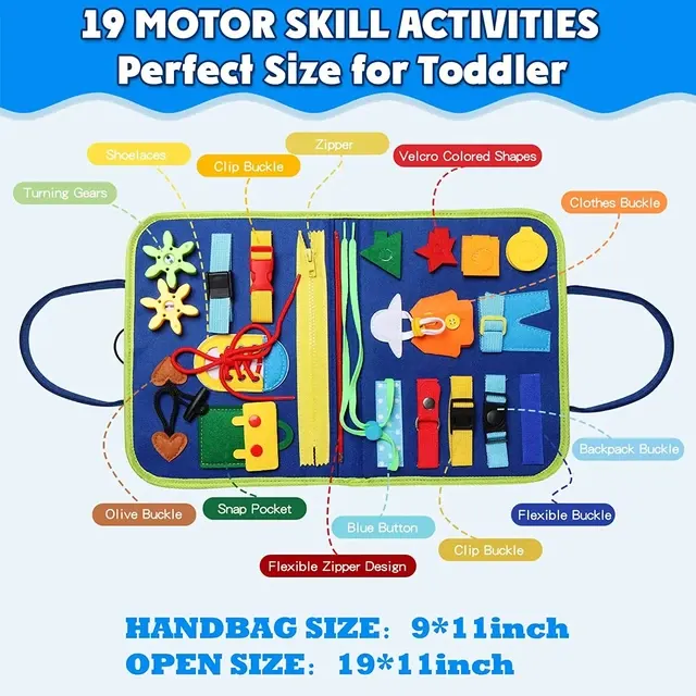 Montessori Sensorik-Aktivitätsbrett für Kleinkinder 4