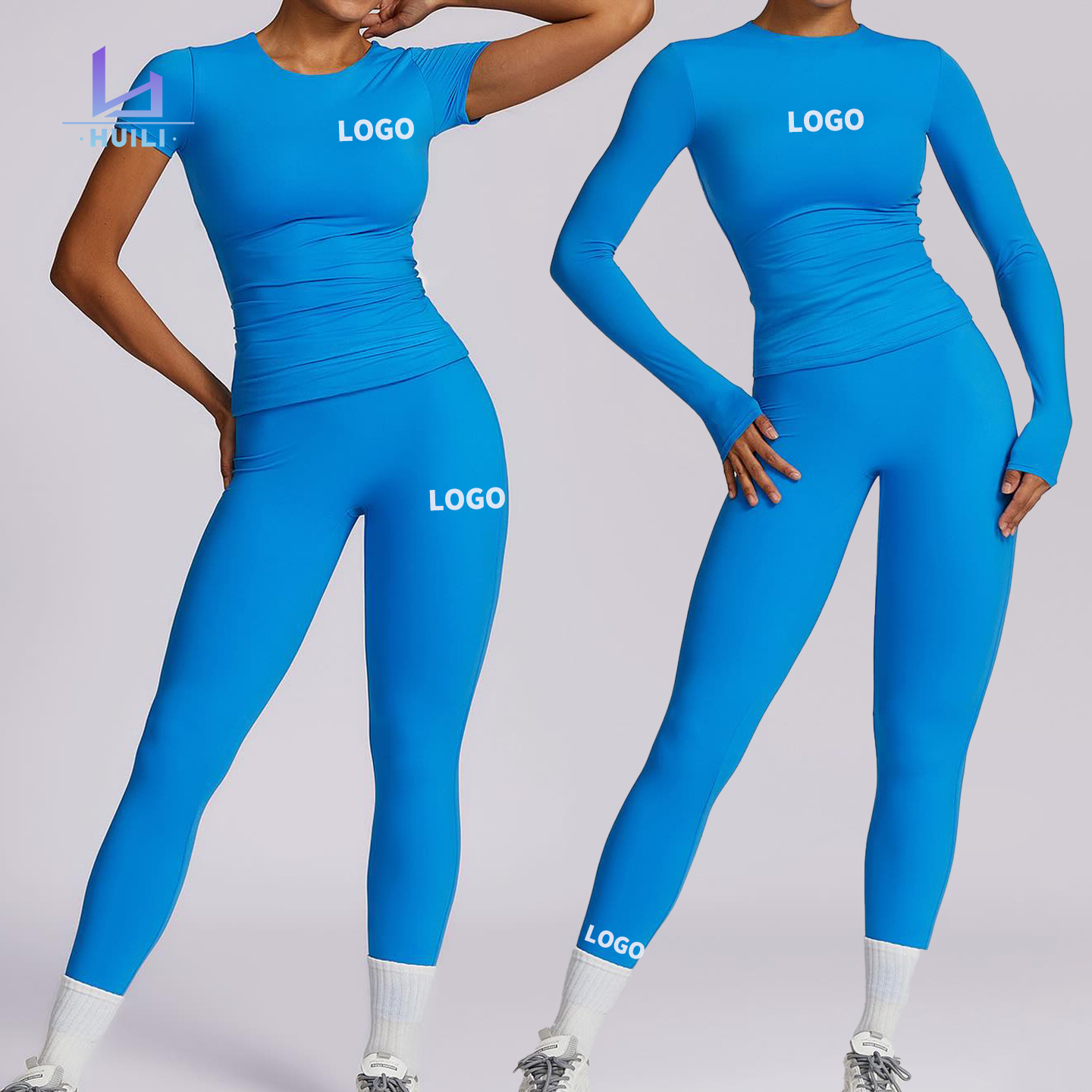 Zweiteiliges Damen-Loungewear-Set aus Rippbaumwolle