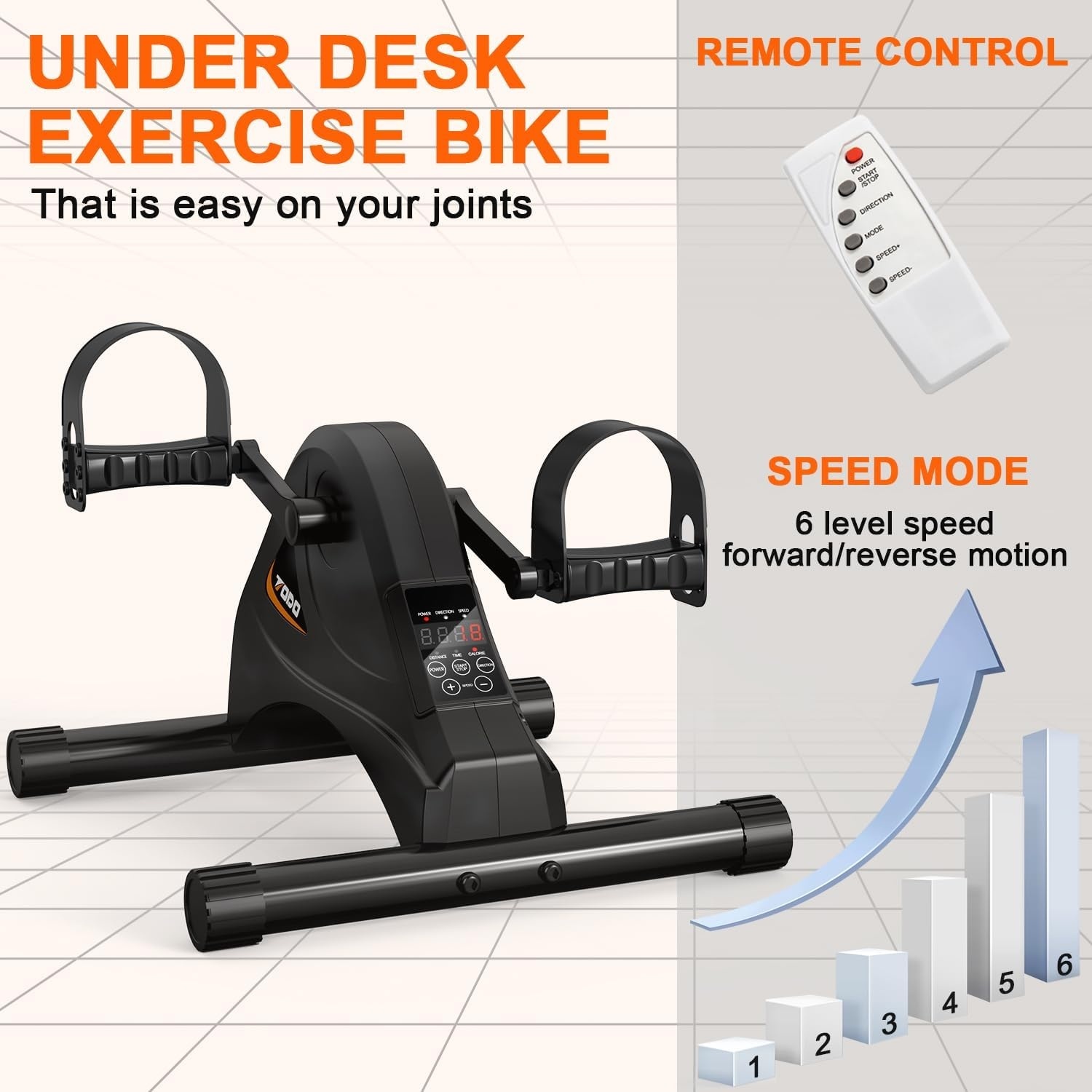 Mini-Heimtrainer mit Pedalen für Senioren 2
