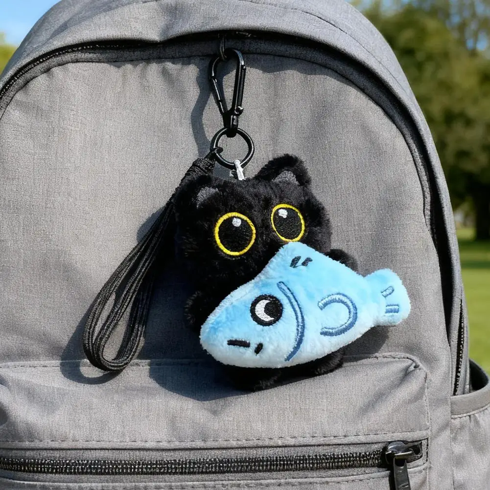 Kawaii Katzen-Schlüsselanhänger aus Plüsch 4