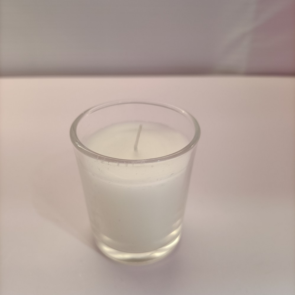 Klare Paraffin-Gießkerze für Aromatherapie