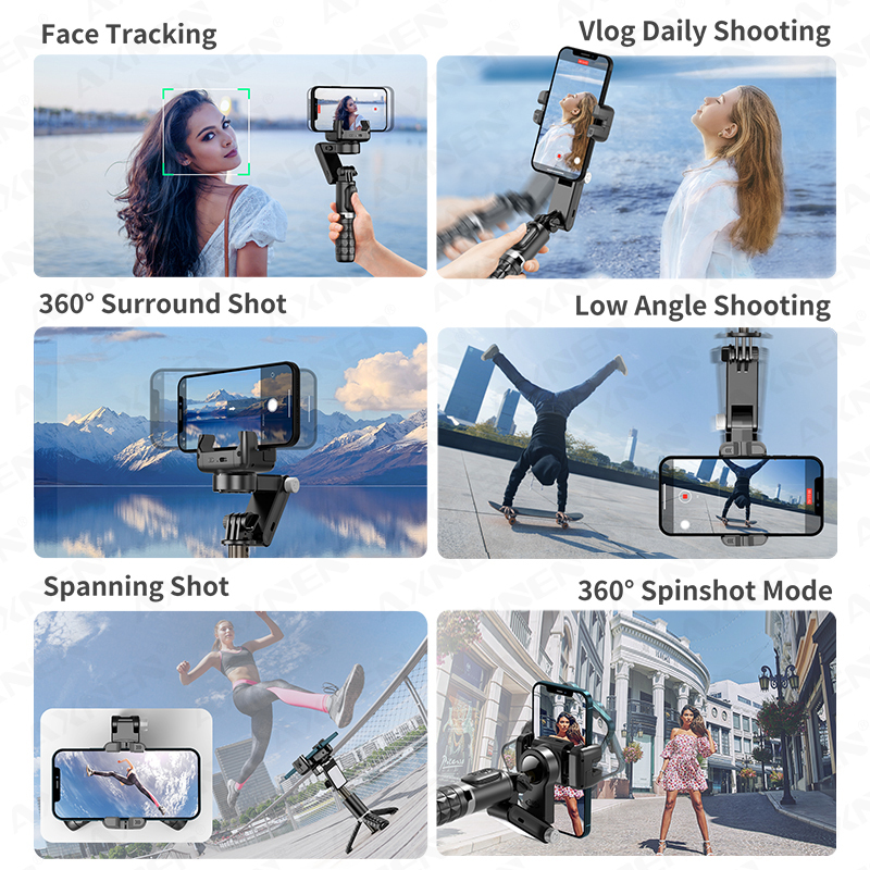 Kabelloser Gimbal Stabilisator mit Gesichtserkennung 4