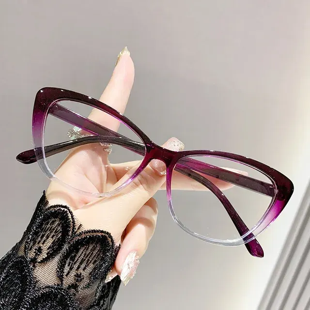 Katzenaugen-Lesebrille für Damen mit Blaulichtfilter 4