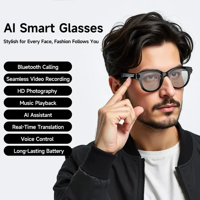 KI-Smart-Brille mit Kamera und Übersetzer 4