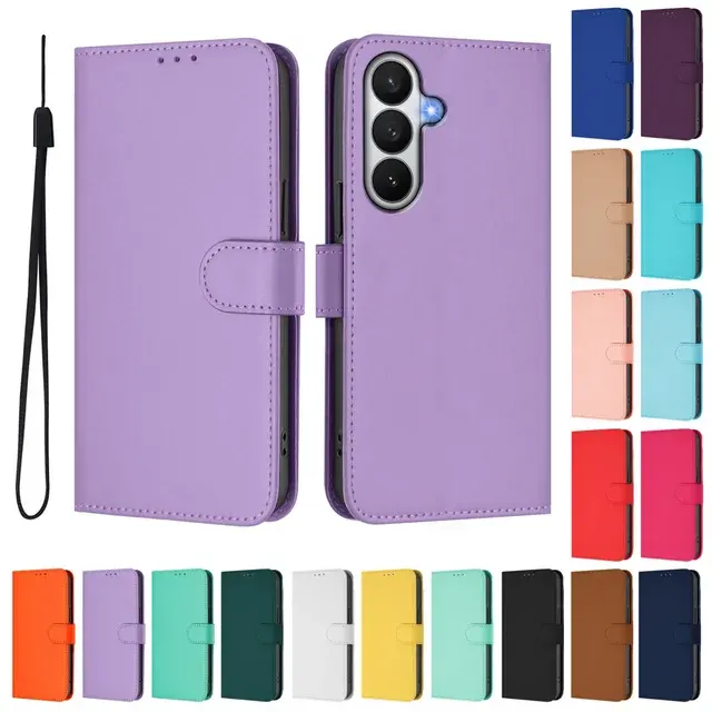 PU-Leder-Klapphülle mit Kartenfach für Samsung 2