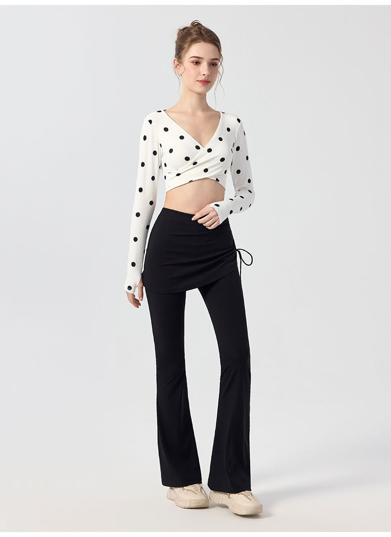 Zweiteilige Damen-Yogahose im Rockstil 2
