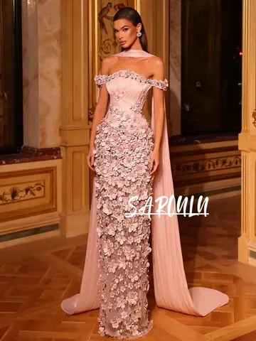 Blumen-Abendkleid