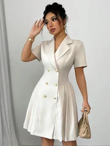 Zweireihiges Midikleid