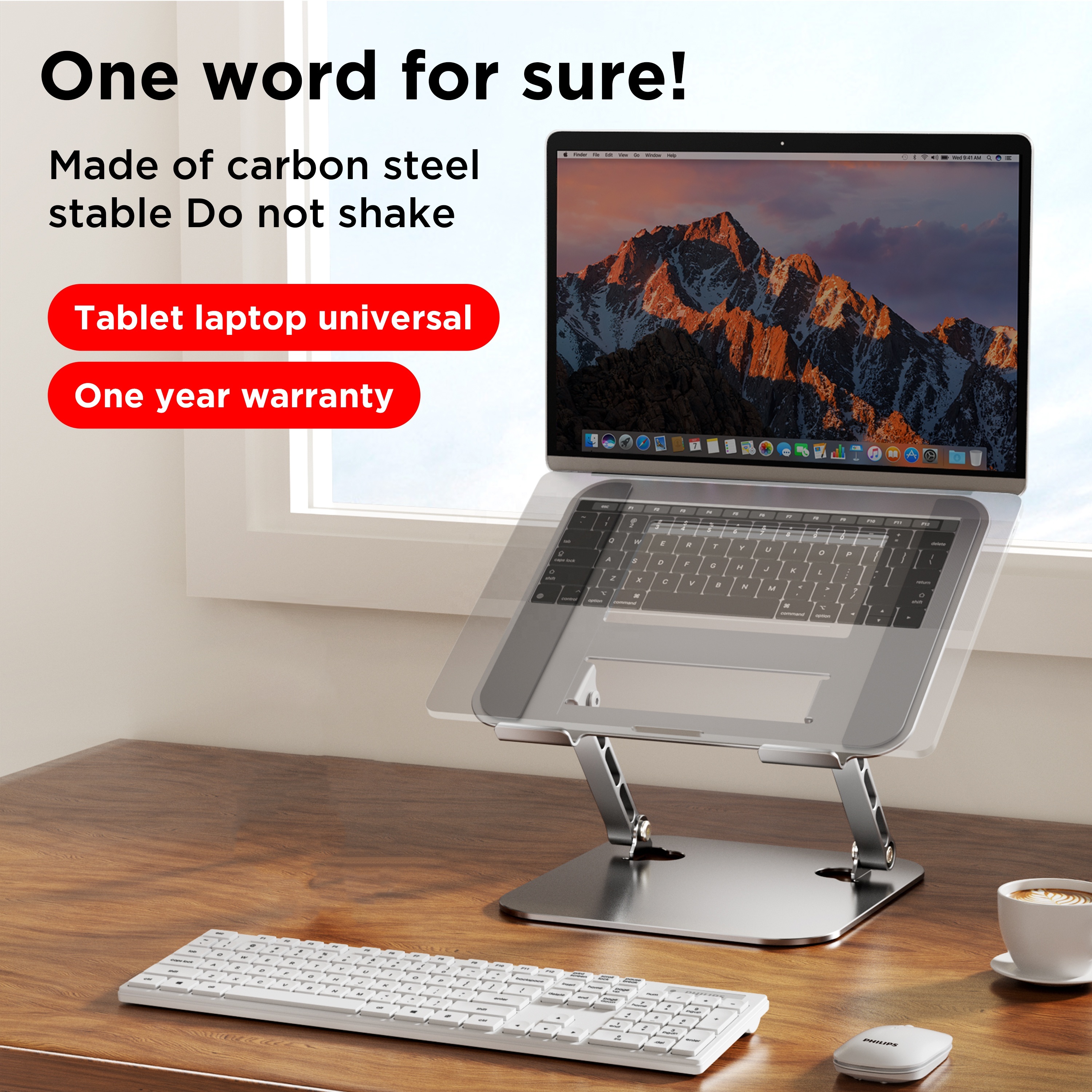Laptopständer aus Aluminium 2