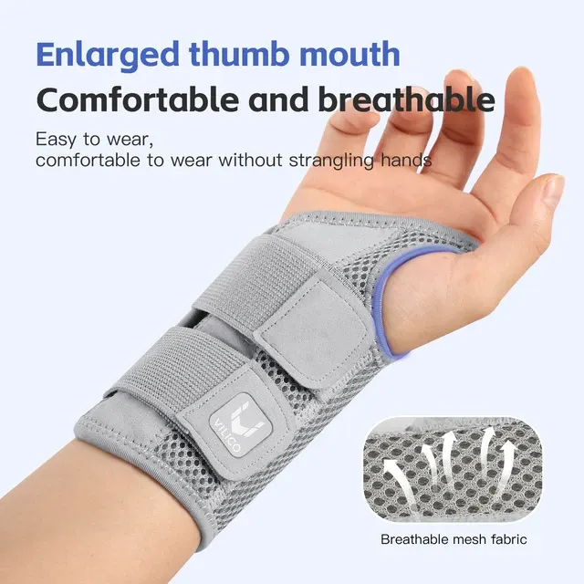 Verstellbare Handgelenkbandage mit Daumenschutz 3