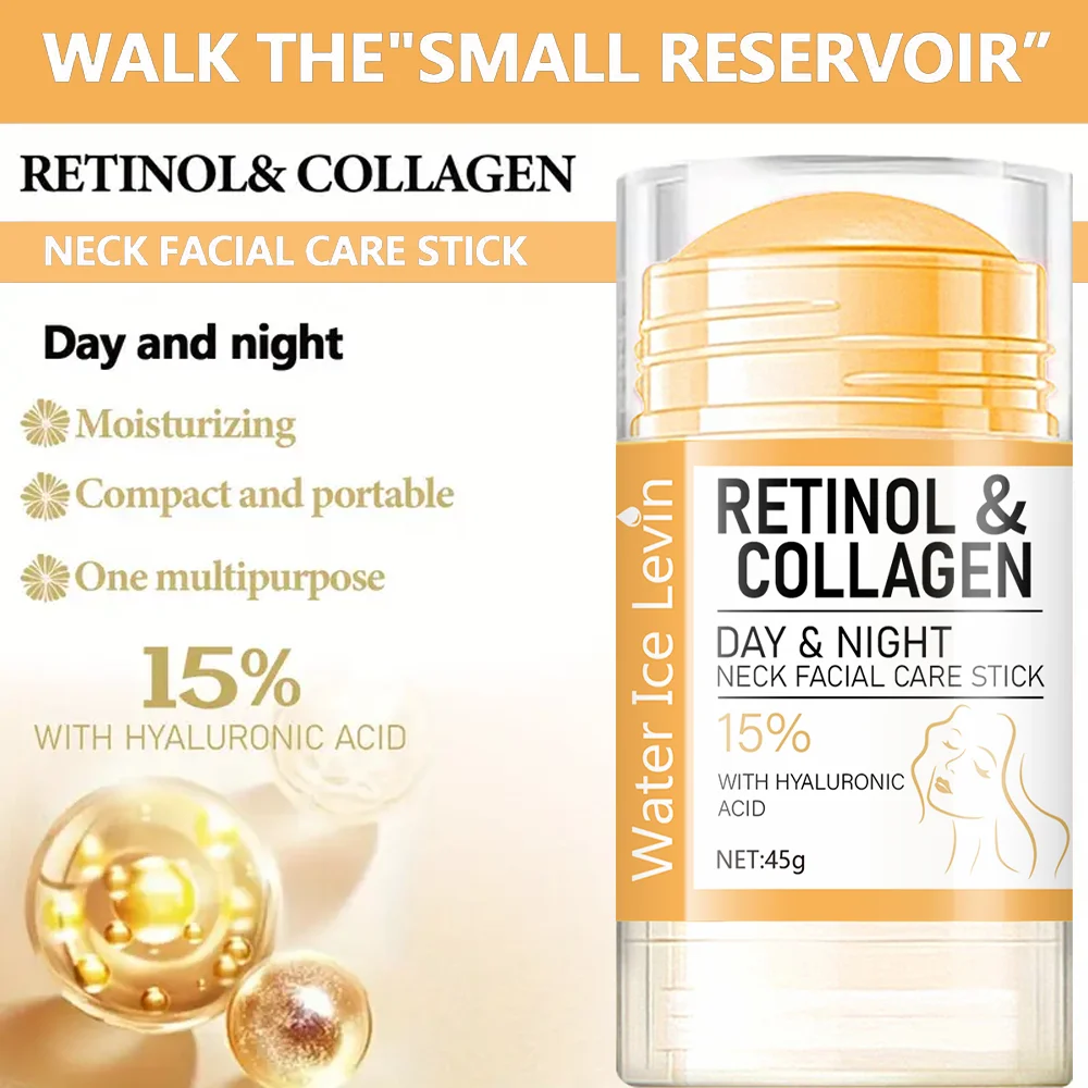 Retinol-Hals- und Gesichtscreme mit Kollagen 3