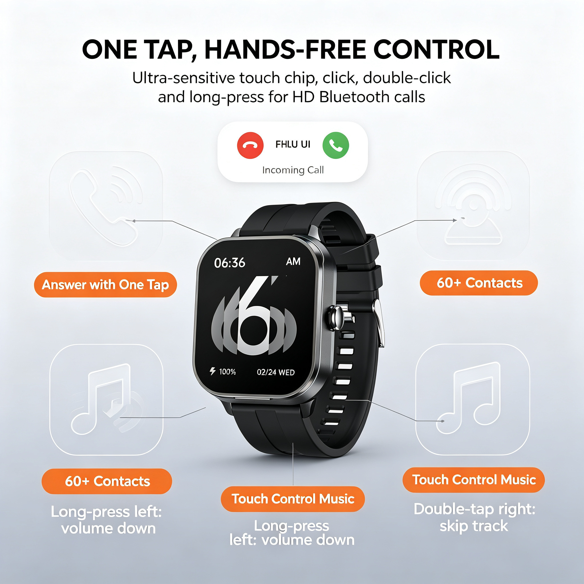 Smartwatch mit Ohrhörern 3