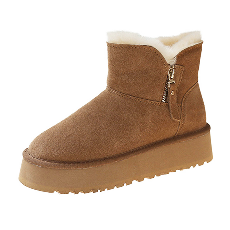 Winter-Schneestiefel mit Fell 2