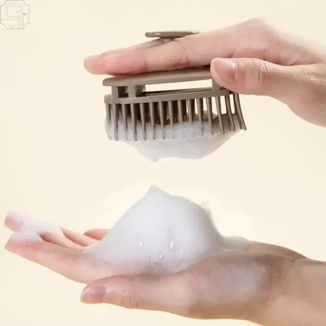 Quadratische Kopfhautmassagebürste für die Dusche 4