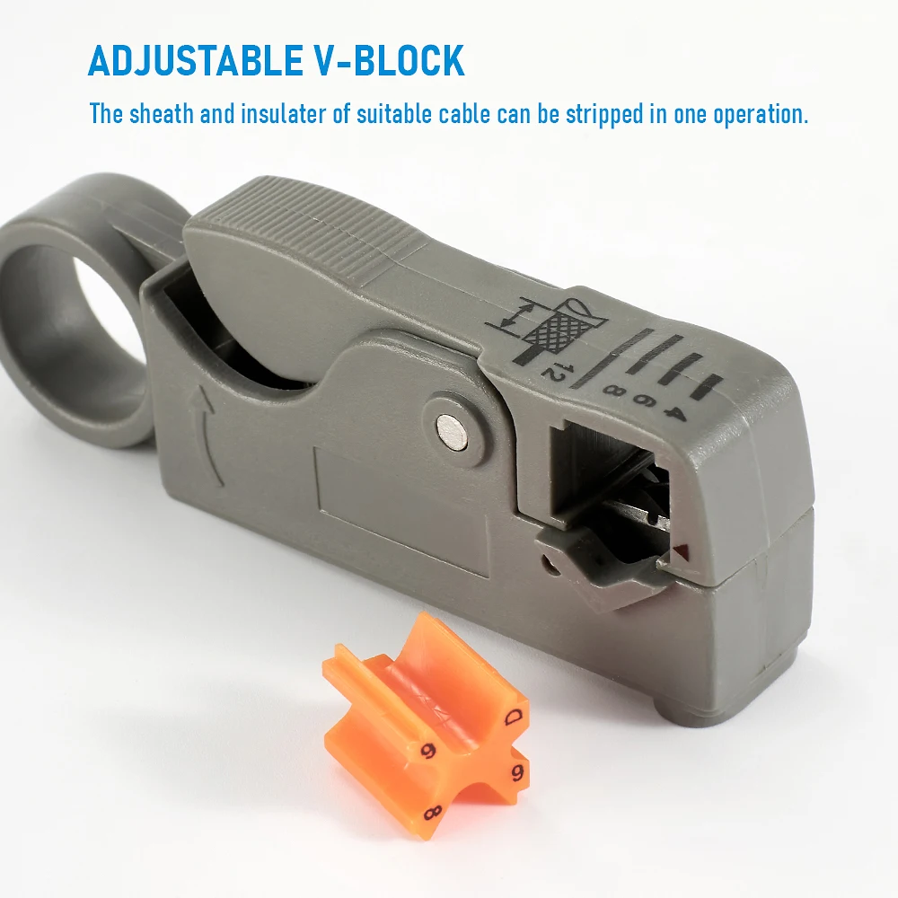 RJ45-Ethernet-Abisolierzange für Koaxkabel 4