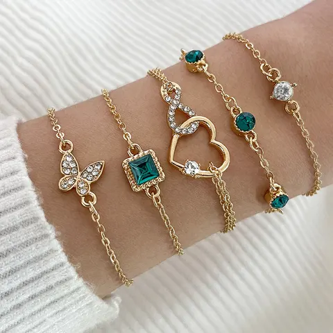 Kristall-Armband-Set