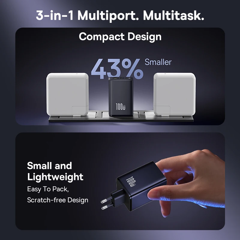 100-W-GaN-Schnellladegerät mit USB-C 2