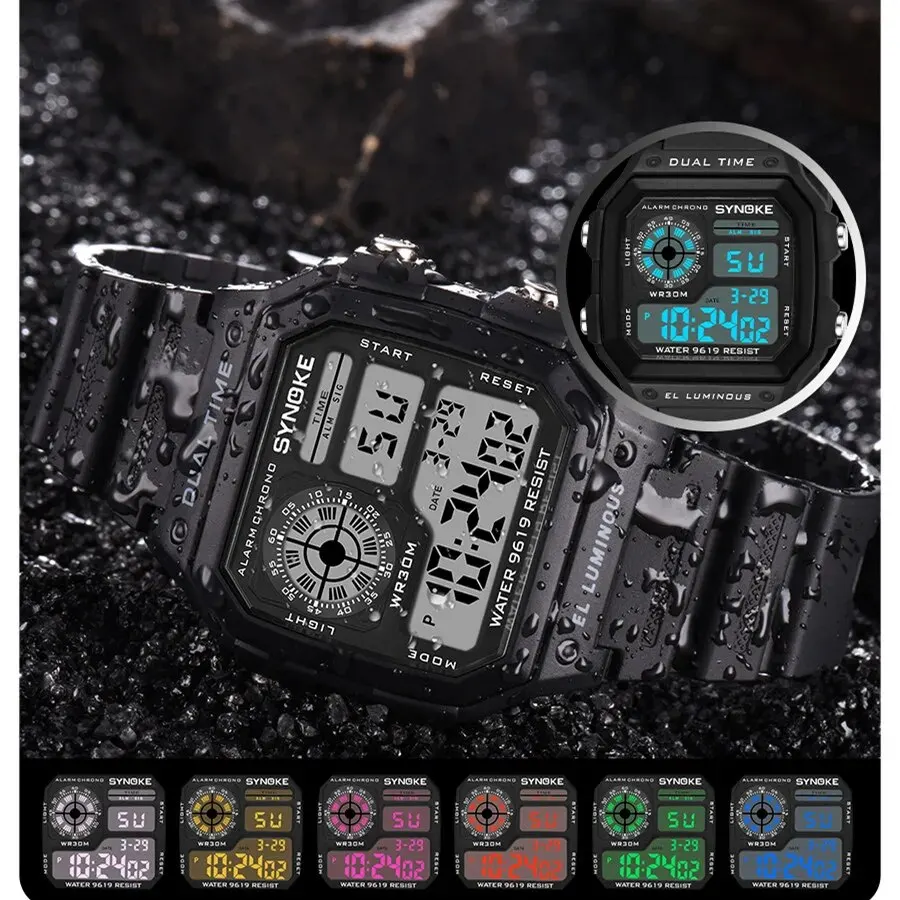 Wasserdichte LED-Digitaluhr Unisex Outdoor 4