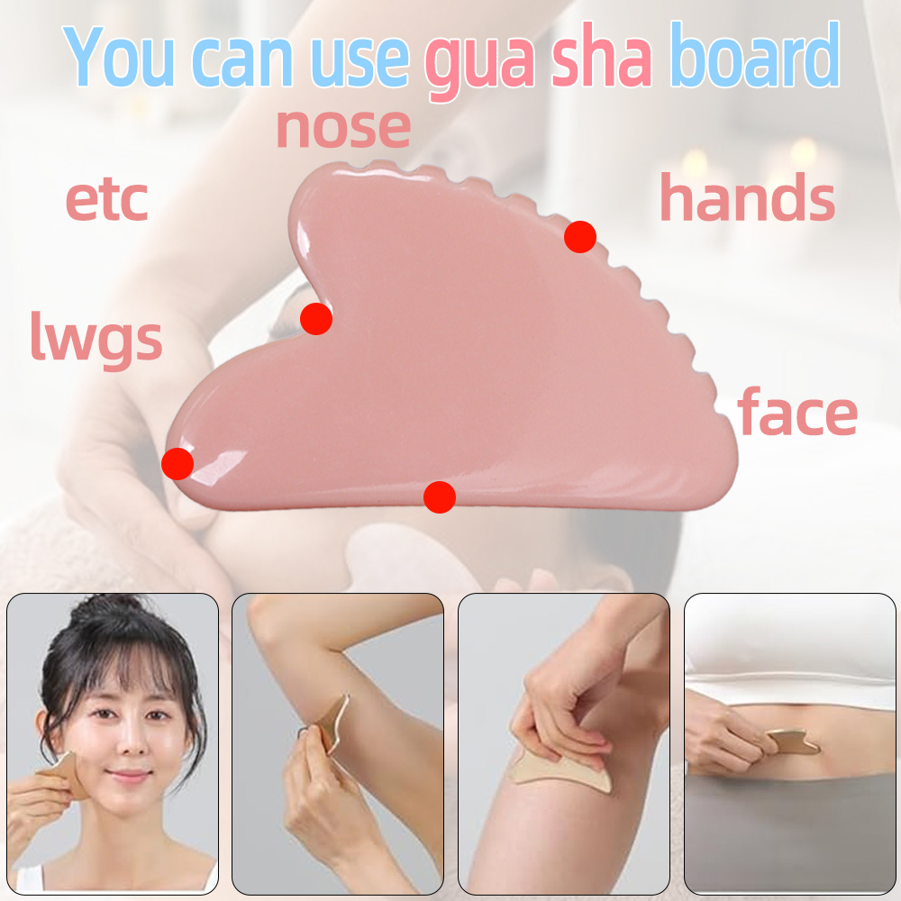 Gua-Sha-Set aus Kristall für Gesicht und Körper 3