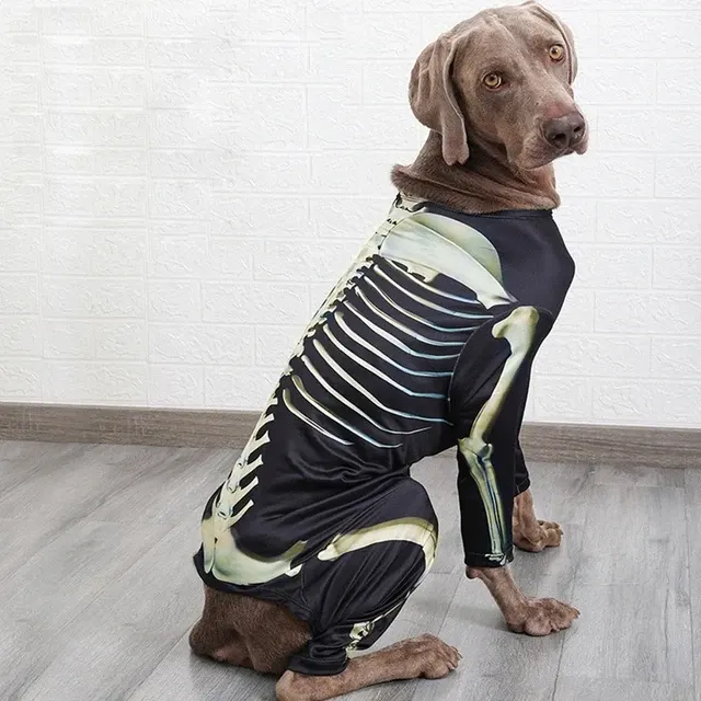Hunde-Skelett-Kostüm 2
