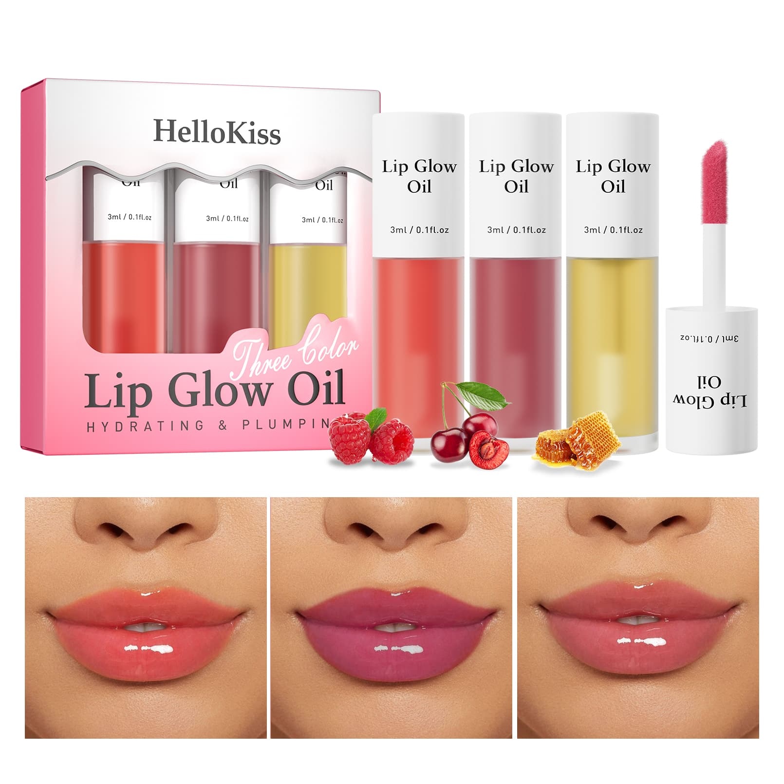 Langanhaltendes Lipgloss Set mit 7 Aromen 2