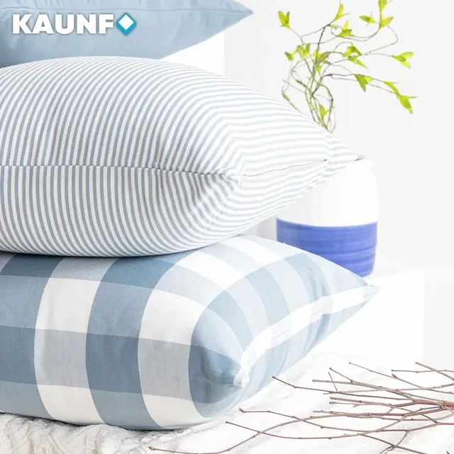 Canvas-Kissenbezug gestreift 2