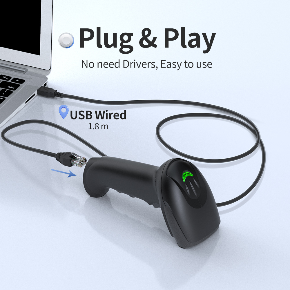 Langreichweiten Bluetooth Barcode Handscanner 1D 2D 3