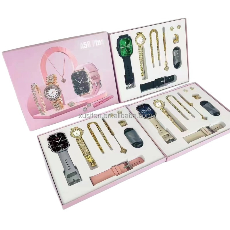Smartwatch-Set mit 8 Wechselarmbändern